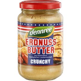 Unt de arahide crocant 350g Dennree - - Roveli