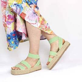 ​Sandale de dama comode si versatile FB-0046-GREEN, Marime (12): 40 - - Roveli