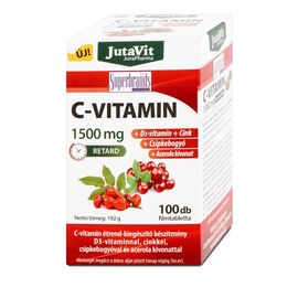 Vitamina C 1500 mg + Extract de Macese + Acerola + Vitamina D3 100 tablete JutaVit - - Roveli