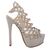 Sandale de dama cu toc inalt si platforma, gri AX-15-GREY, Culoare (12): Gri, Marime (12): 38 - - Roveli