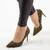 Pantofi de dama, verzi, stiletto cu tinte JM2603F-VERDE, Culoare (12): Verde, Marime (12): 38* - - Roveli