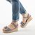 Sandale dama cu platforma Y288-58-NAVY, Culoare (12): Alb, Albastru, Marime (12): 40 - - Roveli