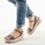 Sandale dama cu platforma D8534-BLACK, Culoare (12): Alb, Negru, Marime (12): 39 - - Roveli