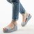 Sandale dama bleu cu platforma D8534-BLUE, Culoare (12): Bleu, Marime (12): 40 - - Roveli