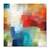 Tablou Canvas - Anotimpuri, Culori, Abstract, Rosu, Albastru, Alb, Marime: 100 x 100 cm - - Roveli