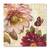 Tablou Canvas - Frumusete clasica II, flori, fluture, Retro, Marime: 60 x 60 cm - - Roveli
