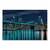 Tablou Canvas - Podul Brooklyn noaptea I, Apa, Oras, Lumini, Marime: 80 x 120 cm - - Roveli