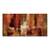 Tablou Canvas - Castaniu, Abstract, Maro, Portocaliu, Alb, Marime: 50 x 100 cm - - Roveli