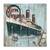 Tablou Canvas - Bon Voyage, Drum bun, vapor, calatorie, Retro, Marime: 70 x 70 cm - - Roveli