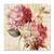Tablou Canvas - Armonios V, Flori, Maro, Roz, Retro, Marime: 60 x 60 cm - - Roveli