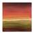 Tablou Canvas - Orizont abstract I, Maro, Verde, Rosu, Marime: 60 x 60 cm - - Roveli