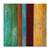 Tablou Canvas - Albastru la mijloc I, abstract, culori, Maro, Verde, Albastru, Verde, Marime: 60 x 60 cm - - Roveli