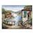 Tablou Canvas - Toscana, Italia, Case, Lac, Marime: 80 x 100 cm - - Roveli