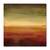 Tablou Canvas - Orizont abstract II, Maro, Verde, Marime: 60 x 60 cm - - Roveli