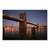 Tablou Canvas - Podul Brooklyn în amurg, Apa, Seara, Oras, Cladiri, Marime: 80 x 120 cm - - Roveli
