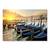 Tablou Canvas - Rasarit in Venetia, Barci, Apa, Marime: 75 x 100 cm - - Roveli
