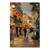 Tablou Canvas - Seara in Paris, Strada, Oameni, Retro, Franta, Marime: 80 x 120 cm - - Roveli