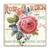 Tablou Canvas - Flori, Vintage, Trandafir, Marime: 60 x 60 cm - - Roveli