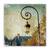 Tablou Canvas - Oras, Paris, Lampadar, Vintage, Marime: 60 x 60 cm - - Roveli