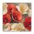 Tablou Canvas -Floral, Vintage, Papadie, Marime: 60 x 60 cm - - Roveli