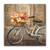 Tablou Canvas - Floral, Bicicleta, Buchet de Flori, Marime: 60 x 60 cm - - Roveli