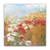 Tablou Canvas - Floral, Multicolor, Papadii, Alb, Rosu, Marime: 60 x 60 cm - - Roveli
