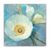 Tablou Canvas - Floral, Vintage, Alb, Marime: 60 x 60 cm - - Roveli