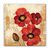 Tablou Canvas - Floral, Vintage, Alb, Lalele, Marime: 60 x 60 cm - - Roveli
