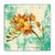 Tablou Canvas - Floral, Vintage, Galben, Auriu, Marime: 60 x 60 cm - - Roveli