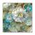 Tablou Canvas - Vintage, Flori, Alb, Albastru, Marime: 60 x 60 cm - - Roveli