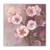 Tablou Canvas - Vintage, Floral, Orhidee, Roz, Marime: 60 x 60 cm - - Roveli