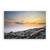 Tablou Canvas - Peisaj, Natura, Mare, Apus de soare, Plaja, Pietre, Vara, Liniste, Marime: 80 x 120 cm - - Roveli