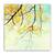 Tablou Canvas - Copac, Flori, Galben, Marime: 60 x 60 cm - - Roveli