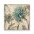 Tablou Canvas - Floral, Turcoaz, Marime: 60 x 60 cm - - Roveli