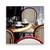 Tablou Canvas - Paris, Cafeanea, Terasa, Marime: 60 x 60 cm - - Roveli