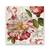 Tablou Canvas - Floral, Trandafir, Alb, Rosu, Marime: 60 x 60 cm - - Roveli