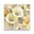 Tablou Canvas - Floral, Frunze, Alb, Galben, Marime: 60 x 60 cm - - Roveli