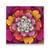 Tablou Canvas - Floare, Roz, Portocaliu, Marime: 60 x 60 cm - - Roveli
