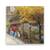 Tablou Canvas - Strada, Paris, Eiffel, Femeie, Toamna, Marime: 60 x 60 cm - - Roveli