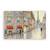 Tablou Canvas - Franta, Paris, Oras, Cladiri, Turnul Eiffel, Oameni, Umbrela, Pictura, Marime: 80 x 120 cm - - Roveli