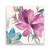 Tablou Canvas - Flori, Mov-Albastru, Marime: 60 x 60 cm - - Roveli