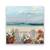 Tablou Canvas - Peisaj, Mare, Valuri, Plaja, Nisip, Flori, Marime: 60 x 60 cm - - Roveli