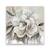 Tablou Canvas - Floral, Flori, Alb, Bujori, Marime: 60 x 60 cm - - Roveli