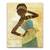 Tablou Canvas - Afro, Figurativ, Modern, Galben, Marime: 60 x 75 cm - - Roveli