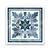 Tablou Canvas - Motiv I, Frunze, Albastru, Marime: 60 x 60 cm - - Roveli
