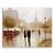 Tablou Canvas - Oras, Paris, Cuplu, Iubire, Plimbare, Marime: 60 x 75 cm - - Roveli