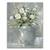 Tablou Canvas - Flori, Floare, Vaza, Primavara, Alb, Marime: 60 x 75 cm - - Roveli