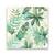 Tablou Canvas - Botanica, Natura, Frunza, Verde, Pictura, Marime: 60 x 60 cm - - Roveli