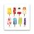 Tablou Canvas - Inghetata I, Modern, Pictura, Multicolor, Marime: 60 x 60 cm - - Roveli