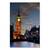Tablou Canvas - Big Ben, Apus de soare, Lumini, Rau, Pod, Oras, Londra, Marime: 60 x 90 cm - - Roveli